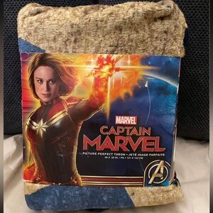 Marvel Blue and Black Throw Blanket
